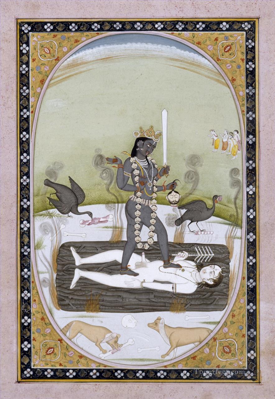 Goddess Kali on Shiva sexy Oil Paintings